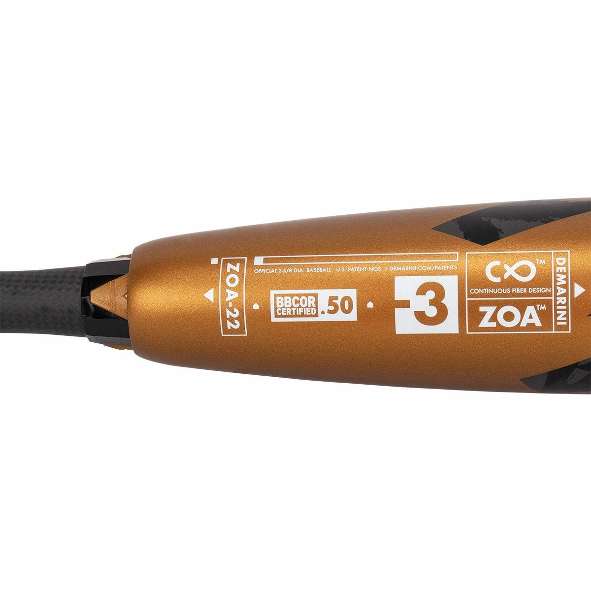 DeMarini ZOA (-3) BBCOR Baseball Bat - 2022 Model 6 DeMarini ZOA (-3) BBCOR Baseball Bat - 2022 Model - Image 4