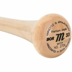 Marucci BOR Pro Model Maple Wood Bat - Natural/Black - 2023 Model -Rawlings Sales marucci wood bat bor natural black 23 inset5