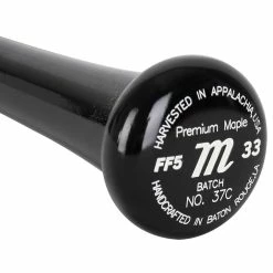 Marucci FREEMAN5 Pro Model Maple Wood Bat - Black - 2023 Model -Rawlings Sales marucci wood bat freeman5 black 23 inset5