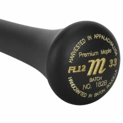 Marucci LINDY12 Pro Model Maple Wood Bat - Black/Black - 2023 Model -Rawlings Sales marucci wood bat lindy12 black black 23 inset5