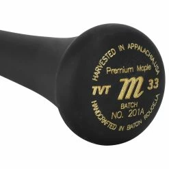 Marucci TVT Pro Model Maple Wood Bat - Black/Smoke - 2023 Model -Rawlings Sales marucci wood bat tvt black smoke 23 inset5