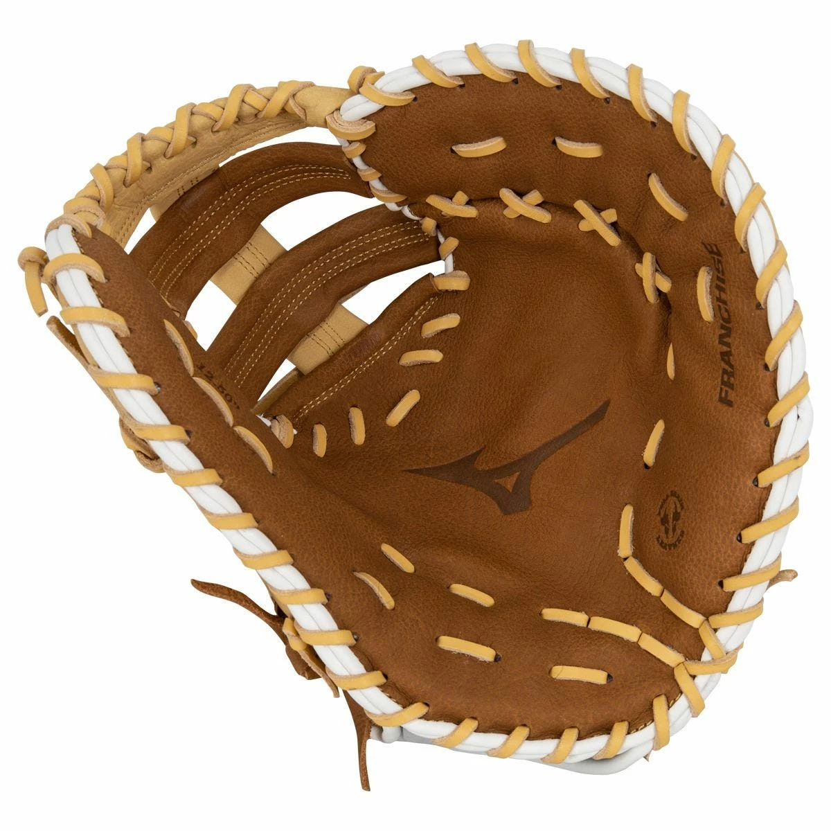 Mizuno Franchise Series 12.5" Baseball First Base Mitt - Tan/Brown 4 Mizuno Franchise Series 12.5" Baseball First Base Mitt - Tan/Brown - Image 2