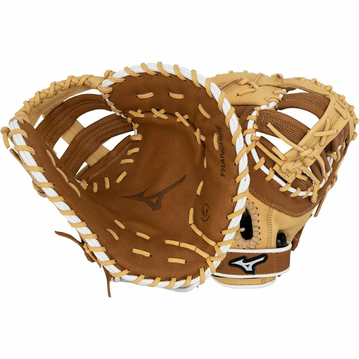 Mizuno Franchise Series 12.5" Baseball First Base Mitt - Tan/Brown 3 Mizuno Franchise Series 12.5" Baseball First Base Mitt - Tan/Brown