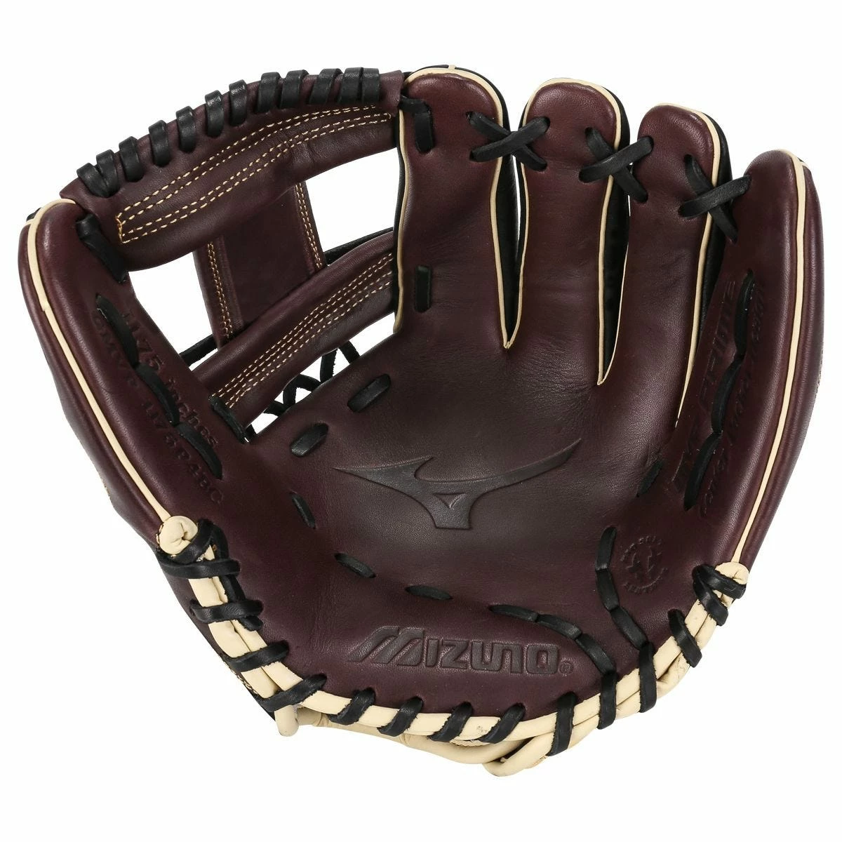 Mizuno MVP Prime 11.75" Baseball Glove - Black/Cherry - 2022 Model 4 Mizuno MVP Prime 11.75" Baseball Glove - Black/Cherry - 2022 Model - Image 2