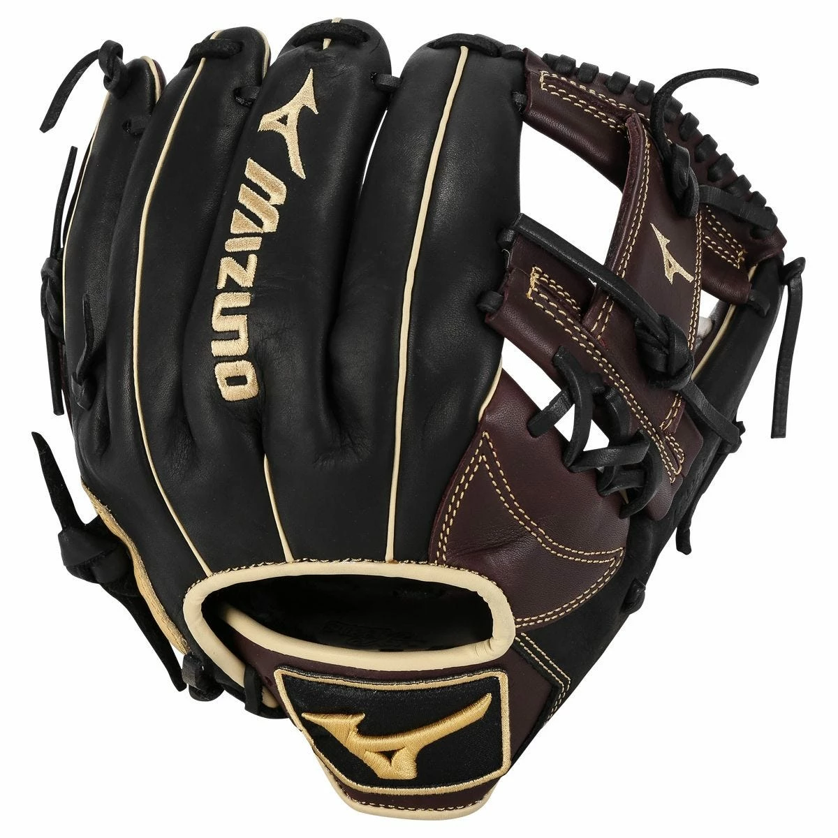 Mizuno MVP Prime 11.75" Baseball Glove - Black/Cherry - 2022 Model 5 Mizuno MVP Prime 11.75" Baseball Glove - Black/Cherry - 2022 Model - Image 3