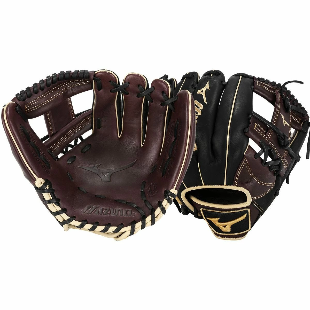 Mizuno MVP Prime 11.75" Baseball Glove - Black/Cherry - 2022 Model 3 Mizuno MVP Prime 11.75" Baseball Glove - Black/Cherry - 2022 Model