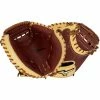 Mizuno Prime Elite 33.5" Baseball Catcher's Mitt - Mahogany/Tan -Rawlings Sales mizuno baseball glove prime elite catchers mitt 335 inset1 1