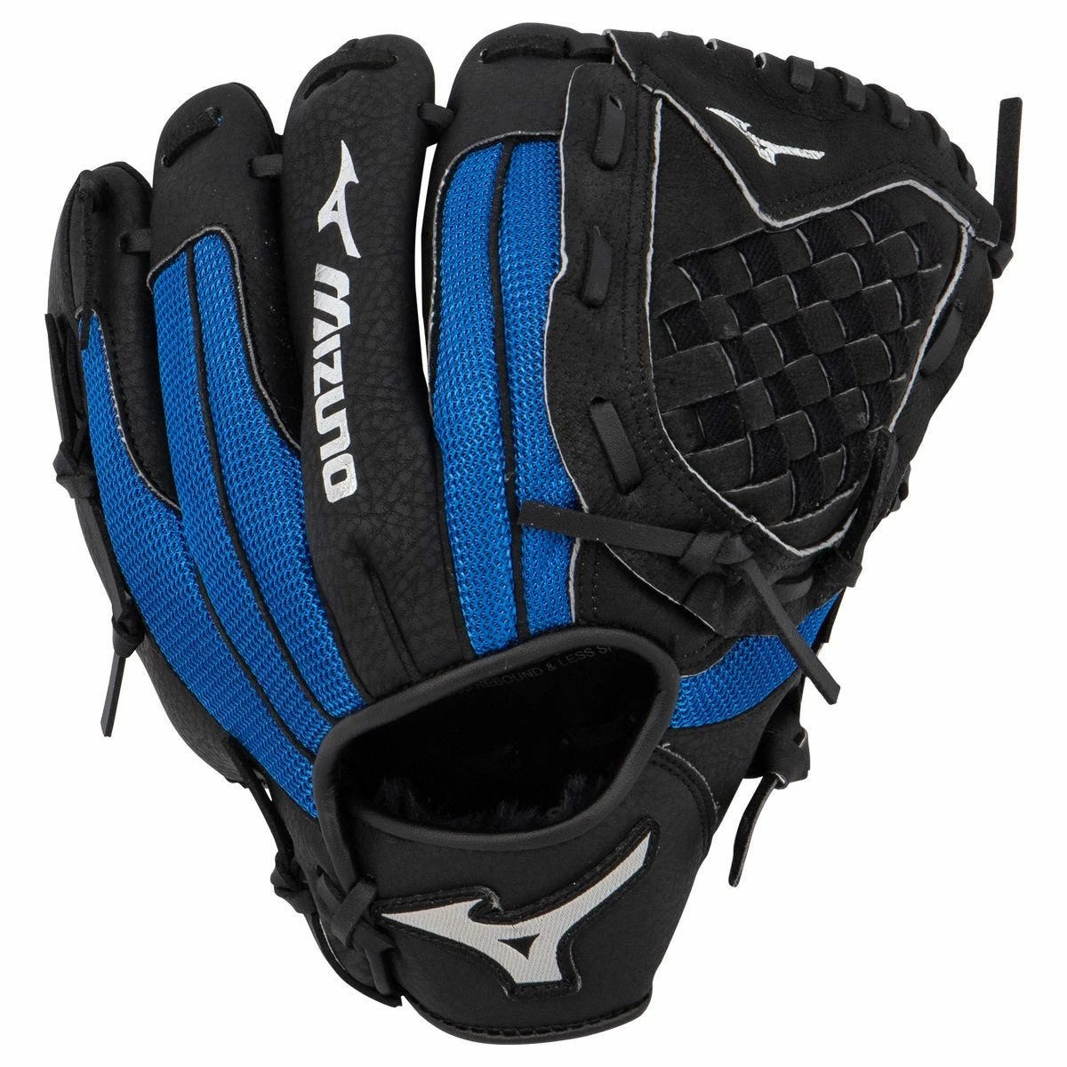 Mizuno Prospect Series PowerClose 10.5" Youth Baseball Glove - Black/Blue - 2019 Model 3 Mizuno Prospect Series PowerClose 10.5" Youth Baseball Glove - Black/Blue - 2019 Model