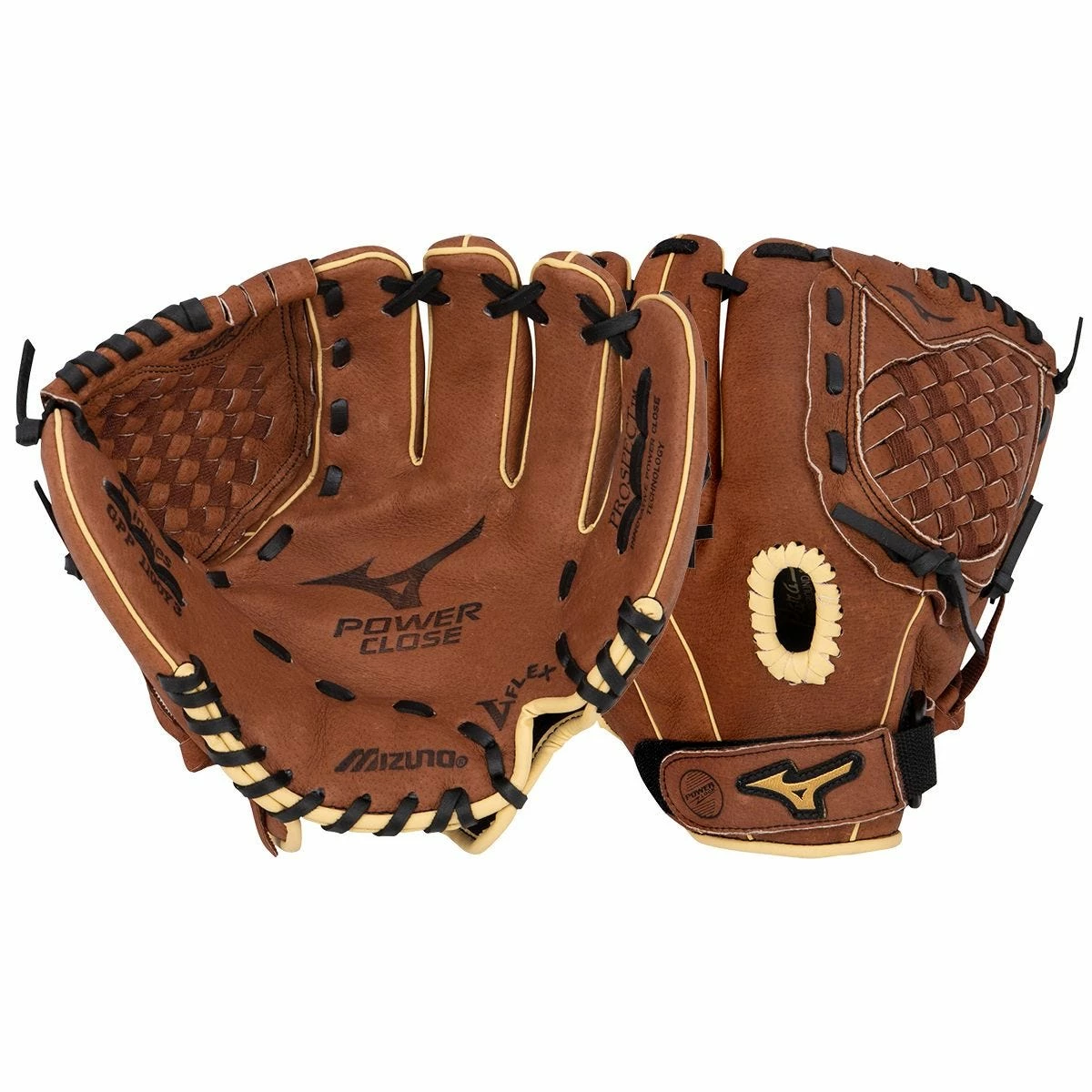 Mizuno Prospect Series PowerClose 11" Youth Baseball Glove - Chestnut Brown - 2019 Model 3 Mizuno Prospect Series PowerClose 11" Youth Baseball Glove - Chestnut Brown - 2019 Model