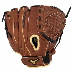 Mizuno Prospect Series PowerClose 11.5" Youth Baseball Glove - Chestnut Brown - 2019 Model -Rawlings Sales mizuno baseball glove prospect series powerclose youth 115 chsn 2019