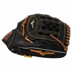 Mizuno Select 9 12" Baseball Glove - Black/Brown 9 Mizuno Select 9 12" Baseball Glove - Black/Brown -Rawlings Sales mizuno baseball glove select 9 12 inset2
