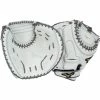 Mizuno MVP Prime 34" Catcher's Mitt - White/Gray - 2022 Model -Rawlings Sales mizuno catchers mitt mvp prime whgy 34 22 1