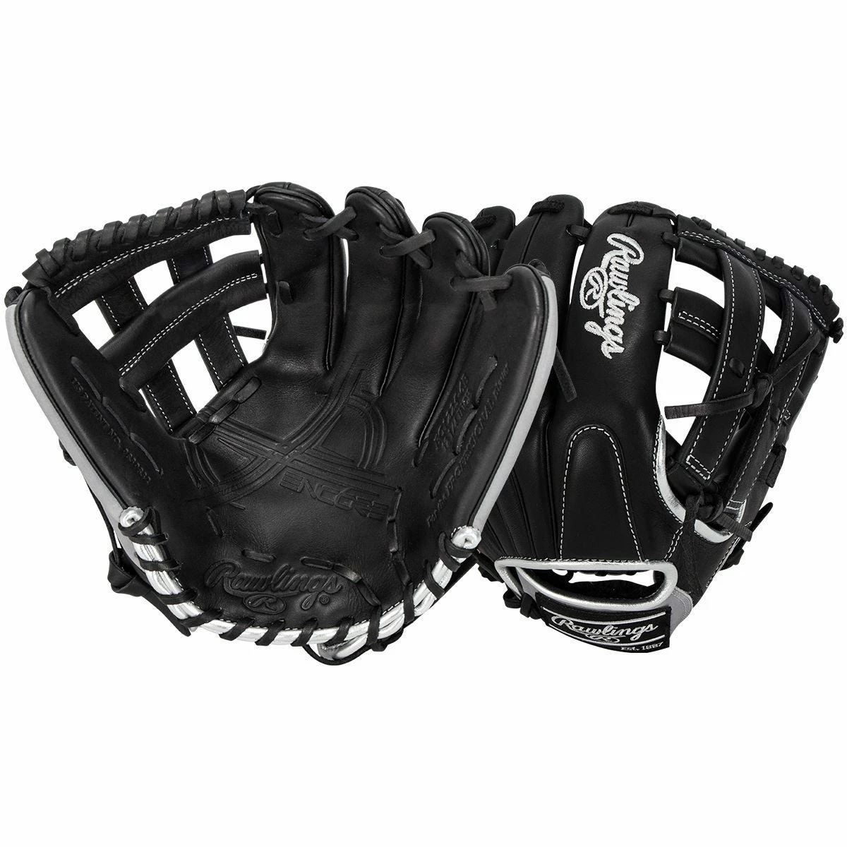 Rawlings Encore EC1225-6B 12.25" H-Web Baseball Glove - 2022 Model 3 Rawlings Encore EC1225-6B 12.25" H-Web Baseball Glove - 2022 Model