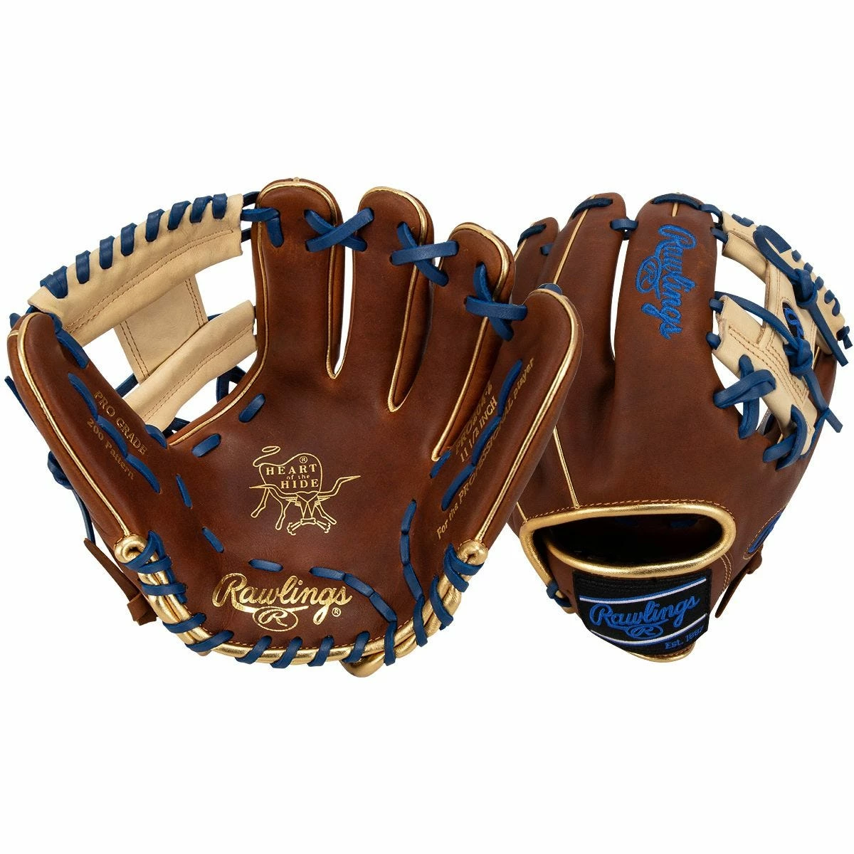 Rawlings Heart Of The Hide PRO204 11.5" Baseball Glove- Brown/Camel - 2021 Model 3 Rawlings Heart Of The Hide PRO204 11.5" Baseball Glove- Brown/Camel - 2021 Model