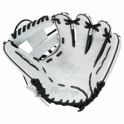Rawlings Heart Of The Hide PRO204 11.5" Baseball Glove - White/Black - 2022 Model -Rawlings Sales rawlings baseball glove hoh pro204 115 wht blk