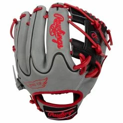 Rawlings Heart Of The Hide PRO204W 11.5" Baseball Glove- Gray/Black - 2021 Model 7 Rawlings Heart Of The Hide PRO204W 11.5" Baseball Glove- Gray/Black - 2021 Model -Rawlings Sales rawlings baseball glove hoh pro204w 115 gry blk inset1