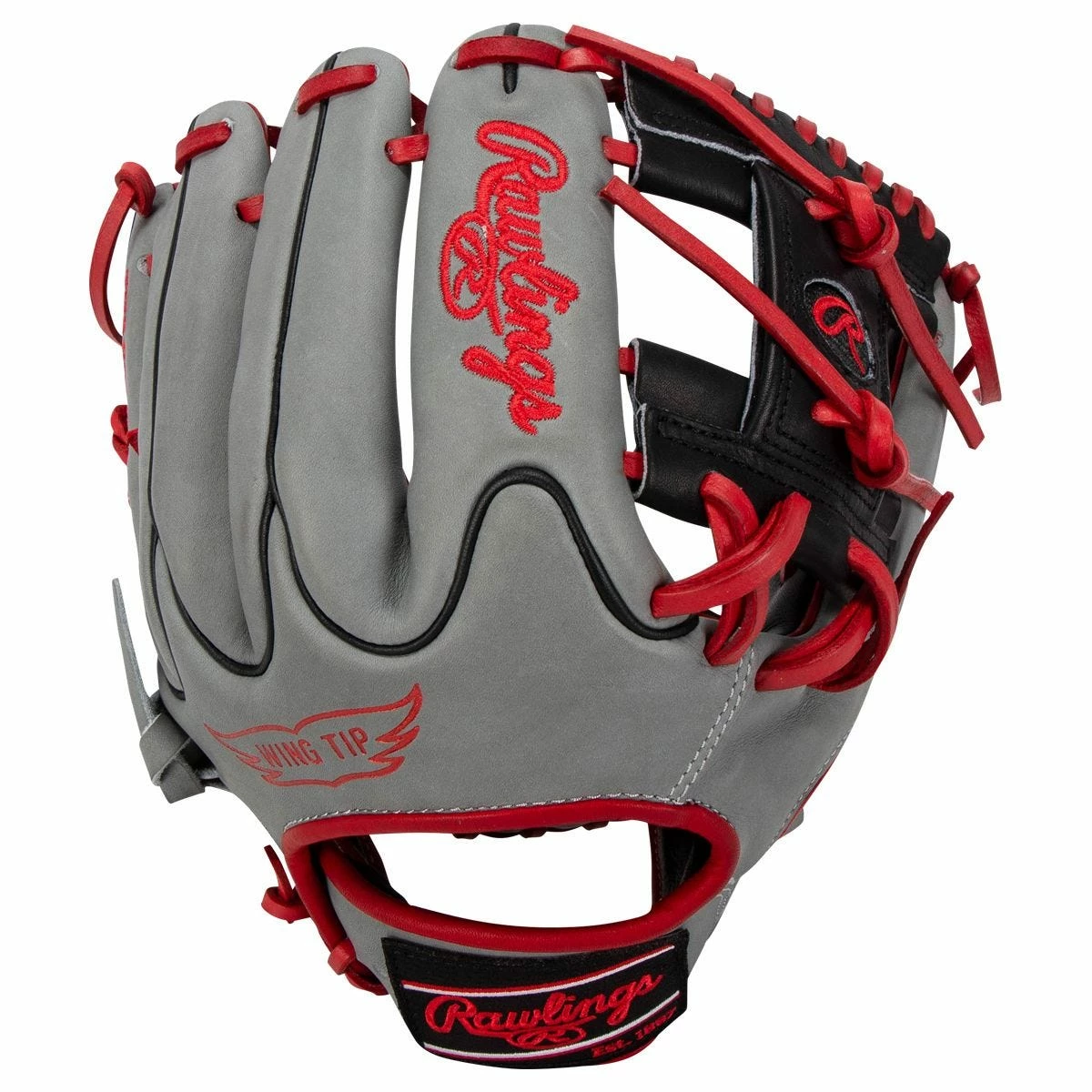 Rawlings Heart Of The Hide PRO204W 11.5" Baseball Glove- Gray/Black - 2021 Model 5 Rawlings Heart Of The Hide PRO204W 11.5" Baseball Glove- Gray/Black - 2021 Model - Image 3