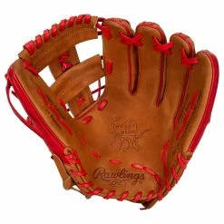 Rawlings Heart Of The Hide PRO315 11.75" Baseball Glove - Brown/Red - 2022 Model -Rawlings Sales rawlings baseball glove hoh pro315 1175 brn red