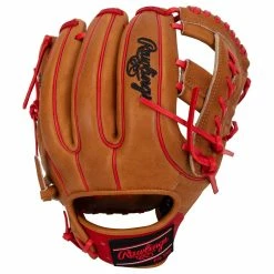 Rawlings Heart Of The Hide PRO315 11.75" Baseball Glove - Brown/Red - 2022 Model -Rawlings Sales rawlings baseball glove hoh pro315 1175 brn red inset1