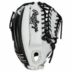 Rawlings Heart Of The Hide PROMT27 12.75" Baseball Glove - White/Black - 2022 Model -Rawlings Sales rawlings baseball glove hoh promt27 1275 white black inset1