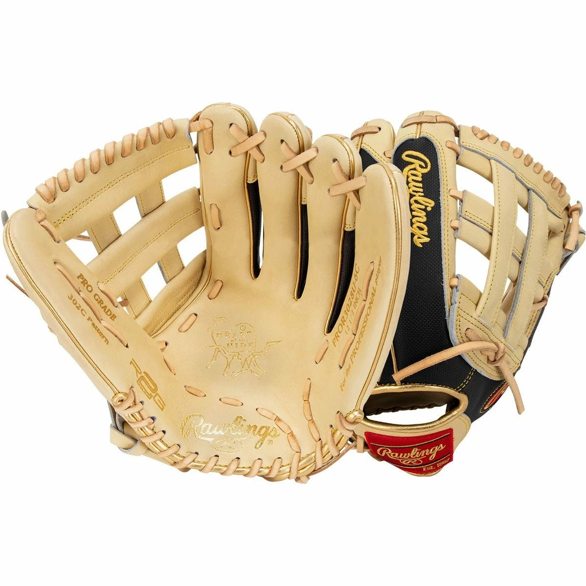Rawlings Heart Of The Hide PROR3028U-6C 12.5" Baseball Glove - 2022 Model 3 Rawlings Heart Of The Hide PROR3028U-6C 12.5" Baseball Glove - 2022 Model