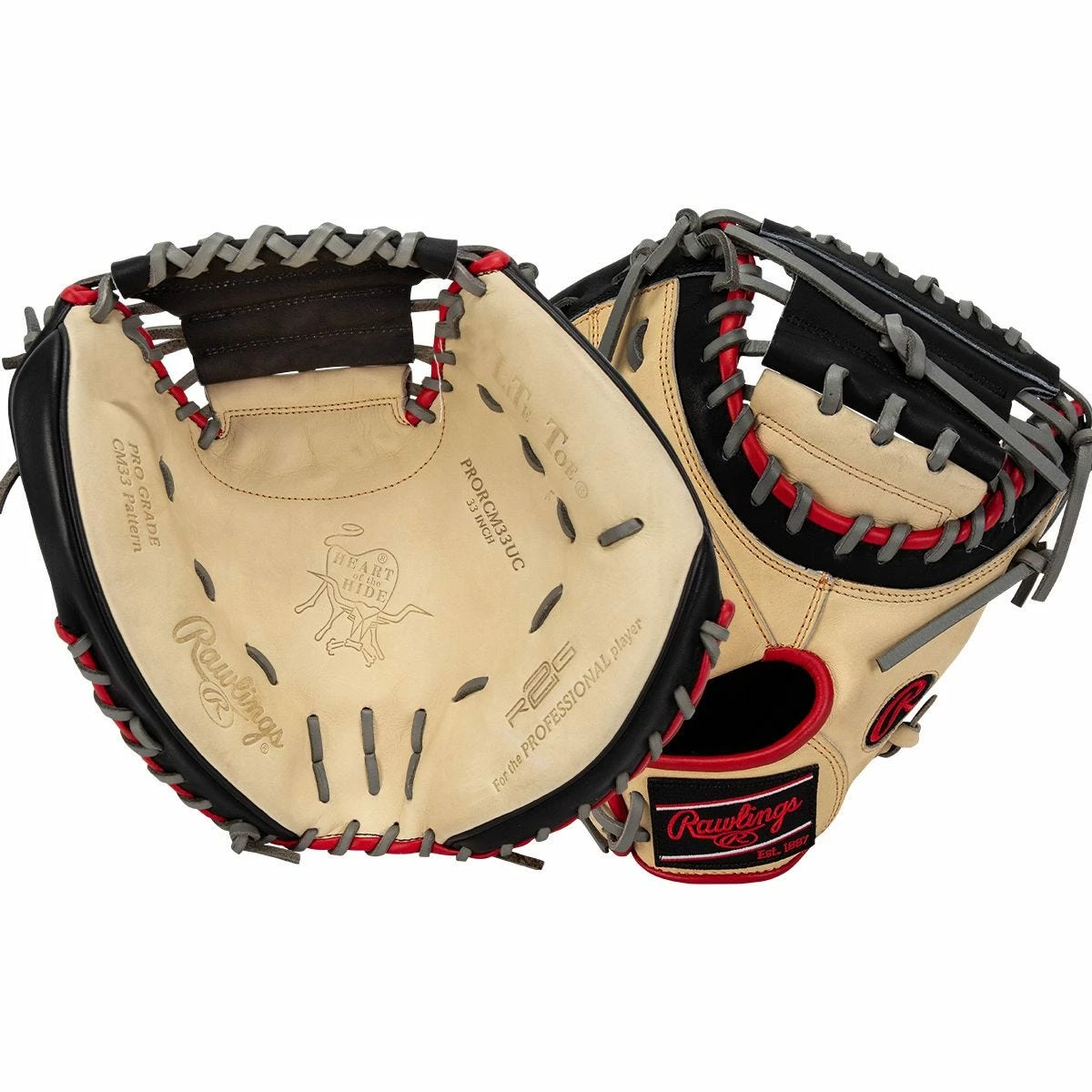 Rawlings Heart Of The Hide PRORCM33UC 33" Baseball Catcher's Mitt - 2022 Model 3 Rawlings Heart Of The Hide PRORCM33UC 33" Baseball Catcher's Mitt - 2022 Model