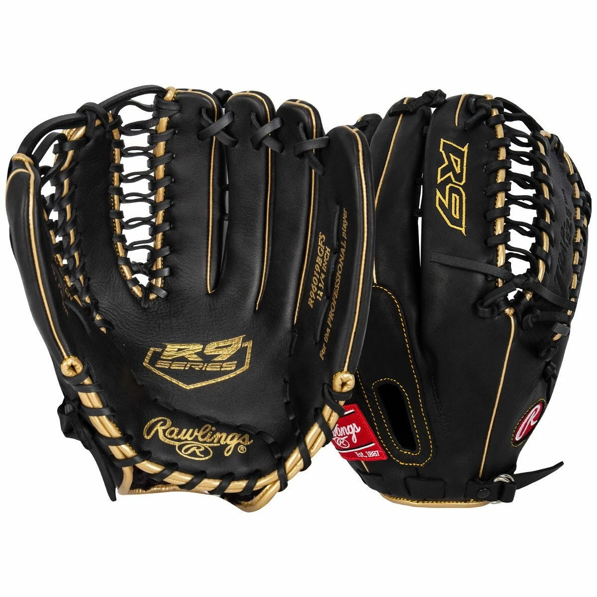Rawlings R9 Series 12.75" Trap-Eze Baseball Glove - 2021 Model 3 Rawlings R9 Series 12.75" Trap-Eze Baseball Glove - 2021 Model