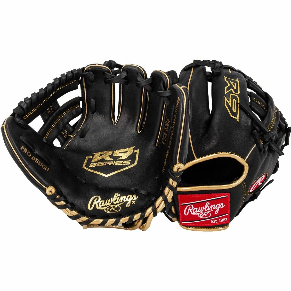 Rawlings R9 Series 9.5" Baseball Training Glove 3 Rawlings R9 Series 9.5" Baseball Training Glove