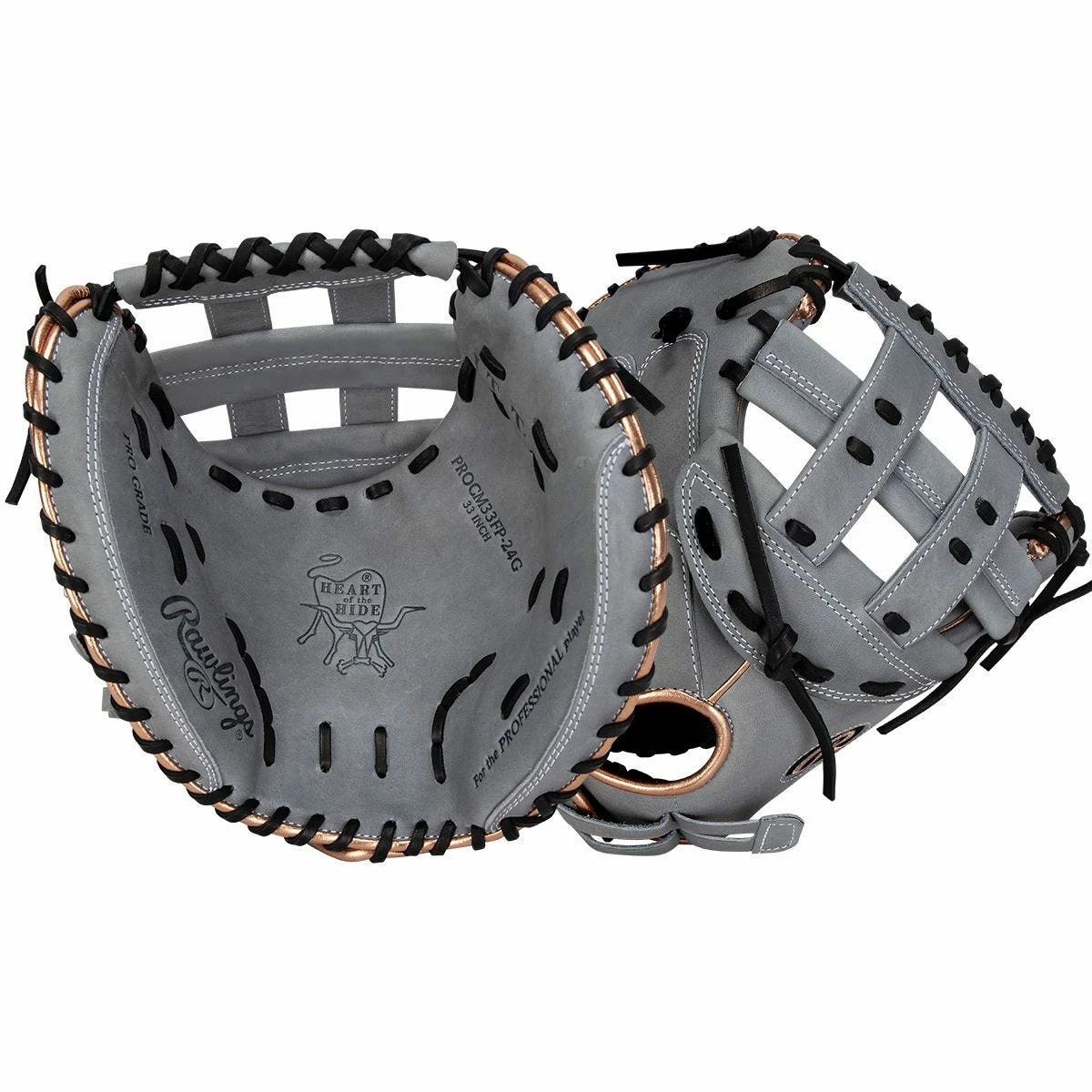 Rawlings Heart Of The Hide PROCM33FP-24G 33" Fastpitch Catcher's Mitt - 2022 Model 3 Rawlings Heart Of The Hide PROCM33FP-24G 33" Fastpitch Catcher's Mitt - 2022 Model
