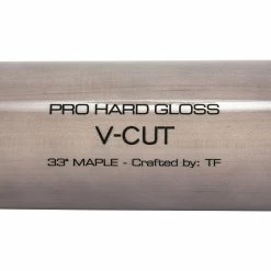 Victus Gloss V-Cut Wood Bat - Black/Gray -Rawlings Sales victus wood bat v cut bkgy inset2